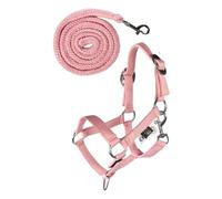 HKM Hobby Horsing Basic Cabezada y ramal Rosa One Size