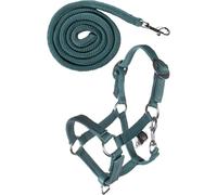HKM Hobby Horsing - Juego básico de cabestro y punto para caballo (turquesa)