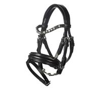HKM Hobby Horsing Bocado de cuero Negro One Size