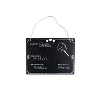 HKM Hobby Horsing Letrero de cuadra Negro One Size