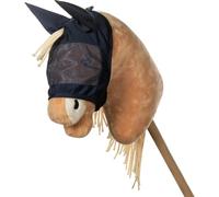 HKM Hobby Horsing - Máscara antimoscas para caballo de malla, color azul marino