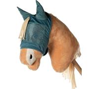 HKM Hobby Horsing - Máscara antimoscas para caballo de malla (turquesa)