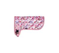 HKM Hobby Horsing Print Manta Flor One Size | Poliéster, amortiguador, doble , acolchado de borde de la corona, impresión decorativa