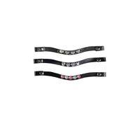 HKM Hobby Horsing set 3 pares Frontalera Rosa/Plateado One Size
