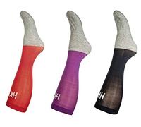 HKM Hombre Calcetines microcot Ton Colour Juego de 3, Todo el año, Hombre, Color Azul - Dunkelblau/Lila/Rot, tamaño 41-43