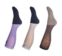 HKM Hombre microcot Ton Colour de Juego de 3 Calcetines, Todo el año, Hombre, Color Braun/Flieder/Hellgrau, tamaño 41/43