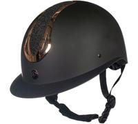 HKM Illusion Casco de Montar Negro/Rosa-Oro M