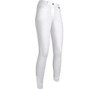 HKM Kate Culera Full Silicona Pantalones de Montar para Mujer Blanco 40