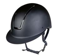 HKM Lady Shield - Casco de equitación, color negro brillante, talla L 58-60 cm