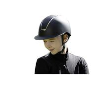 HKM Lady Shield Casco de Montar para Mujer Azul Oscuro/Plata Brillo 52-54 cm