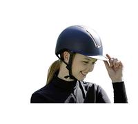 HKM Lady Shield Casco de Montar para Mujer Azul Oscuro/Rosa-Oro 52-54 cm