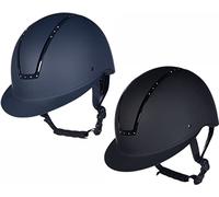 HKM Lady Shield Diamond Casco de Montar para Mujer Azul Oscuro 52-54 cm
