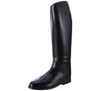 HKM Lang & Weit mit Elastikeinsatz Botas de Equitación, Hombre, Negro, 43 EU