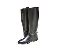 HKM Lang & Weit mit Reißverschluß, Botas de Equitación Mujer, Negro, 41 EU