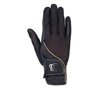 HKM Lavender Bay 9100 - Guantes de equitación, Color Negro, Talla L