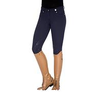 HKM LG Basic Rodillera Silicona Pantalones de Montar para Mujer Azul Oscuro 44