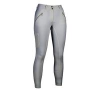 HKM Lia High Waist culera Full Silicona Pantalones de Montar para Mujer Blanco 36