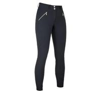 Silicone Full Seat pantalón de equitación HKM Women's High Waist Riding pantalón de equitación Lia with - Black / EU46/UK36/US34