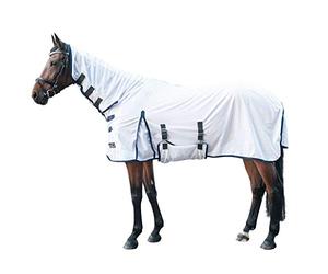 HKM Lyon Manta anti-moscas con cuello Gris Plateado 115