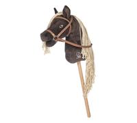 HKM Hobby Horse - Mini caballo de peluche suave - marrón oscuro