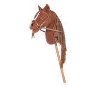 HKM Hobby Horse - Mini caballo de peluche suave, color marrón rojizo