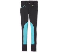 HKM My First Pantalones de Montar, Niñas, Azul Oscuro/Turquesa, 9 años (134 cm)
