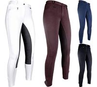 HKM Niños y Mujer equitación Basic Ganz Ribete, Todo el año, Hombre, Color Blanco - Blanco, tamaño 52 [DE 50]