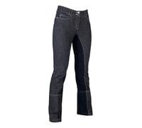 HKM Pantalones Jodhpur -Miss Blink- 1/1 Alos Besatz6169 para Mujer, 6169 Azul Vaquero Azul Oscuro, 40 EU