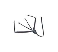 HKM Pechopetral con martingala, con Goma Ancho Negro Pony