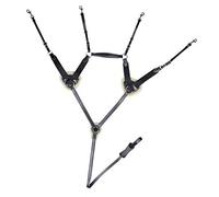 HKM Pechopetral con martingala Negro Pony