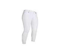 HKM Penny Easy Rodillera Sintét Pantalones de Montar para Mujer Blanco/Blanco 38