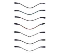 HKM Precious - Cinta para el Pelo, Color Negro, Gris y Blanco, Talla única