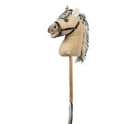 HKM - Hobby Horse Premium, noruego con cabestro y cola, caballo para niños, caballo de bastón + accesorios para el Hobby Horsing, 650 gr