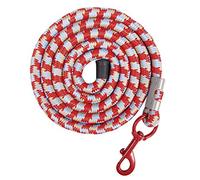 HKM Pro Team Strick County - Mosquetón (180 cm), color rojo, arena y azul claro