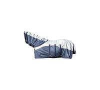 HKM Rain Manta anti-moscas con cuello Azul Oscuro/Gris 145