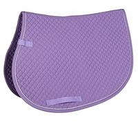 HKM Schaddlecloth-7201 3771 - Sillín de Montar (Talla M), Color Morado Claro y Plateado