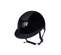 HKM Shiny Diamond Schwarz M - Casco de equitación (56-58 cm)