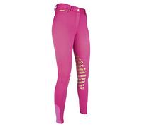 HKM Soft Rodillera De Silicona Pantalones de Montar para Mujer Rosa 34