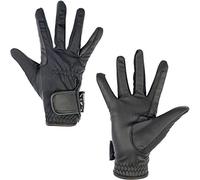 HKM Softshell-9100 9100 - Guantes de equitación para Adultos, Color Negro, Talla 10