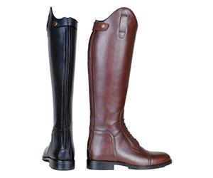 HKM Spain - Botas de equitación para hombre, piel suave, largas/estrechas, anchas, 9100 negro, 41 EU