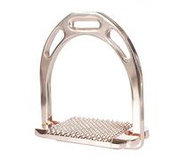 HKM Sports Equipment - Estribos espaciales, por par, Oro Rosa, 12