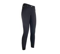 HKM SPORTS EQUIPMENT - Pantalón de equitación, Evergreen, REIT-LG Basic Alos Vollbesatz, Unisex Adulto, Color Negro, tamaño 34