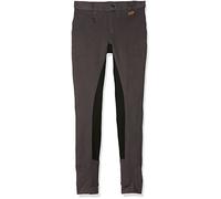 HKM SPORTS EQUIPMENT Reithose-Basic Belmtex Grip Easy-3/4 Besatz Pantalones, Unisex Adulto, Gris y Negro, 176