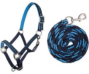 HKM Stars Conjunto Cabestro + Punto Blau Warmblut