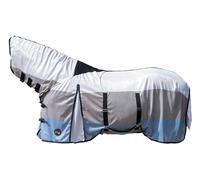 HKM Strong Manta anti-moscas con cuello Azul/Blanco/Gris 155