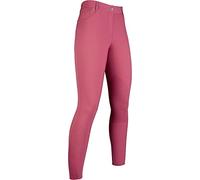 HKM Sunshine Rodillera Silicona Pantalones de Montar para Mujer Rojo 40