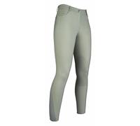 HKM Sunshine Rodillera Silicona Pantalones de Montar para Mujer Rojo Oscuro 44
