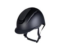HKM Sydney Casco de equitación, Unisex, Schwarz/Silber, L