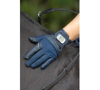 HKM Unisex Aruba Guantes de montar Azul Oscuro L