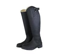 HKM Unisex Flex Country Ancho Corto/están Botas de Montar Negro 40